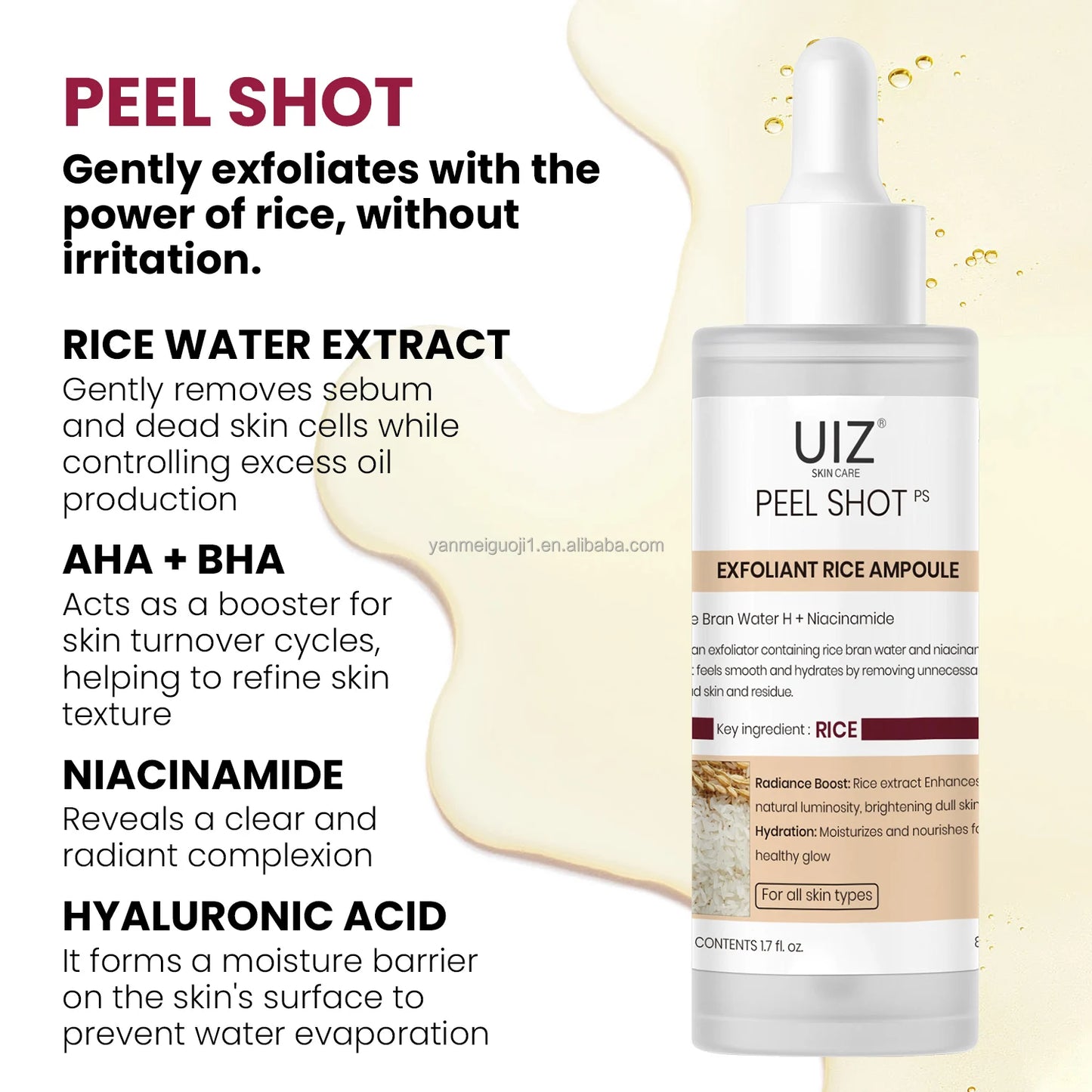 Peel Shot Glow Rice Exfoliating Ampoule