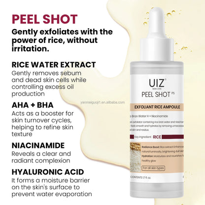 Peel Shot Glow Rice Exfoliating Ampoule